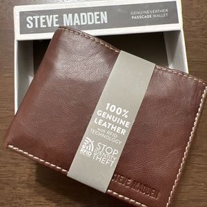 Steve Madden Men’s 100% Learher Wallet